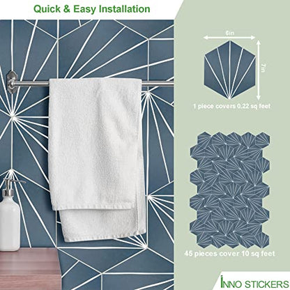 45 Sheet Peel and Stick Backsplash Tile Sticker (10 Sq Ft)