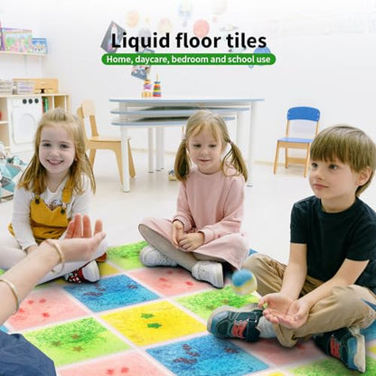 4 Sheet Liquid Square Sensory Tiles (4 Count)