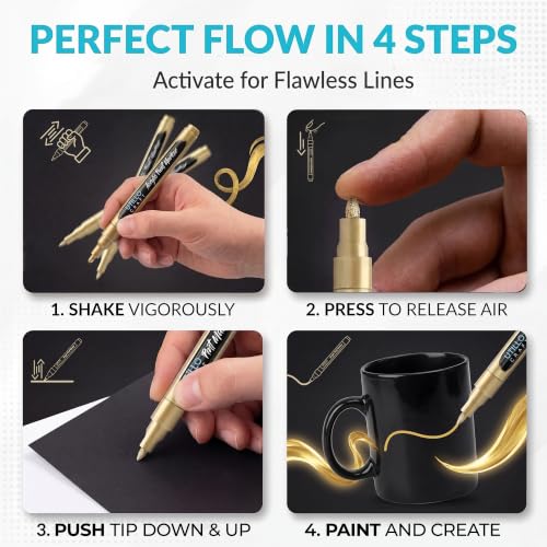 Gold Paint Pen (8 Count)