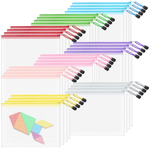 Mesh 32pcs Zipper Pouch Bags (32 Count)