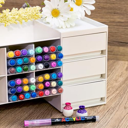 72 Colors acrylic paint markers for stones (72 Count)