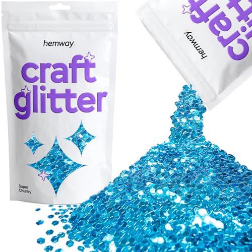 Craft Glitter Ocean Blue 100g Super Chunky Glitter (100 grams)