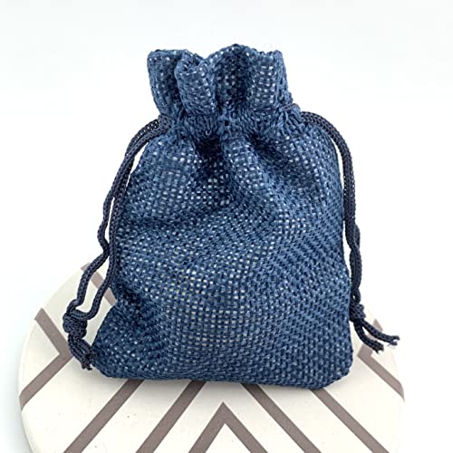 Pack of 25 Burlap Gift Bags with Drawstring Linen Jewelry Pouches Wedding Hessian Jute Bags for Birthday and Treat Pouches Party Wedding Favors Gift