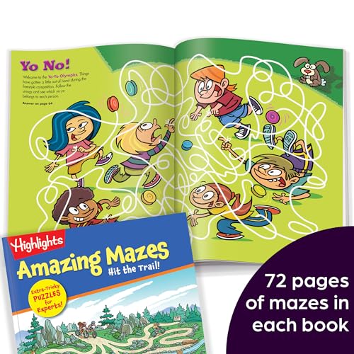 Amazing Mazes Expert Maze Books for Kids Ages 6 and Up (2 Count)