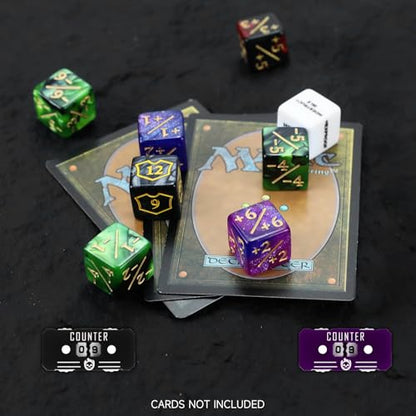 122Pcs MTG Dice Counters Keyword Counters Life Counter 1