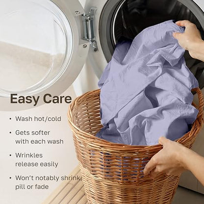 100% Organic Cotton Twin Bed Sheets Set