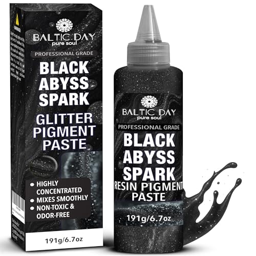 Black Abyss Spark Epoxy Pigment Paste XL (6.7 Ounce)