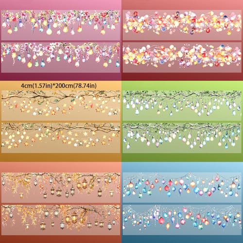 6 Rolls Holographic PET Tape Stickers for Journaling (6 Count)