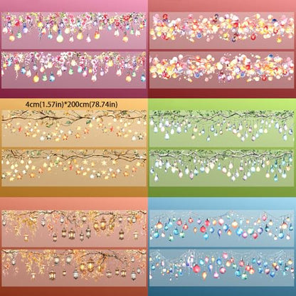 6 Rolls Holographic PET Tape Stickers for Journaling (6 Count)