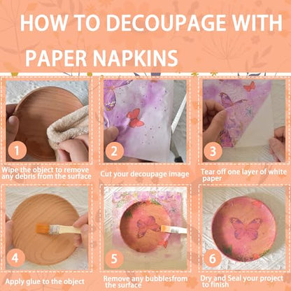 Decoupage Napkins Assorted Floral 27 Pack 9 Styles for DIY Crafting Birthday Party (27 Count)