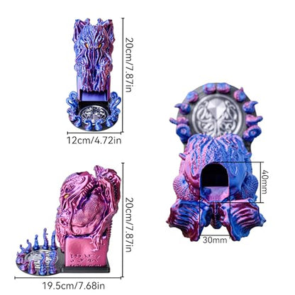 3D BEST Q Cthulhu DND D&D Dice Tower (7 Count)