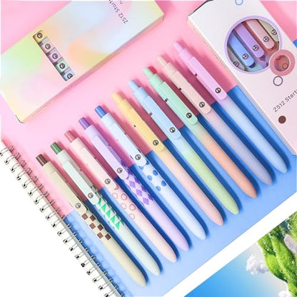Gel Pens 10 Pcs Medium Point Smooth Writing Pens Cute Pens for Women