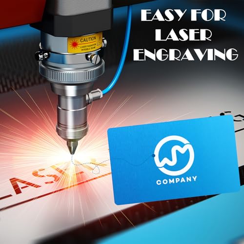 100Pcs 0.45 Metal Business Cards Aluminum Laser Engraving Blanks