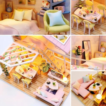 DIY Miniature House Kit for Adults