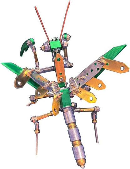 3D DIY Scythe Reaper Metal Puzzle Kits, 120PCS Mechanical Snail Metal Steampunk Insect Model Kit, Creative Collectible Display Piece for Adults