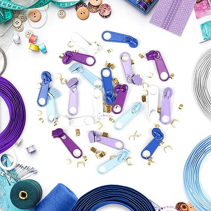 15.3 Yards 14 m 5 Pieces Assorted Colors #3 Nylon Coil Zippers