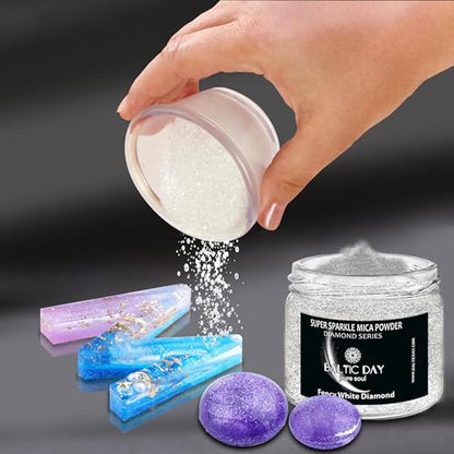 Sparkle Mica Powder [ Diamond Ruby Red ] (2 Ounce)