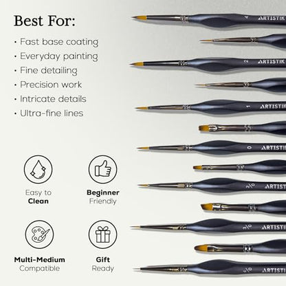 Miniature Paint Brushes Set of 13