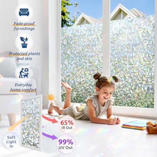 Stained Glass Window Privacy Film (19.16 Sq Ft)