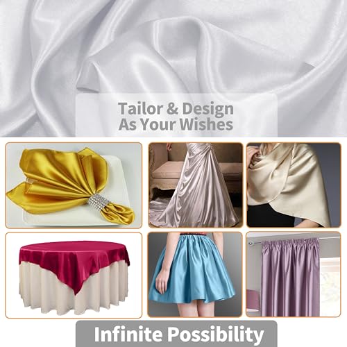 White Satin Fabric