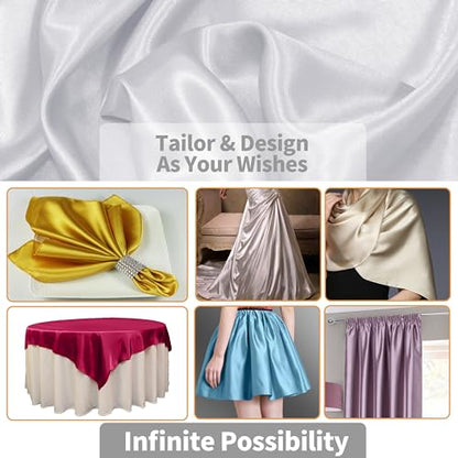 White Satin Fabric