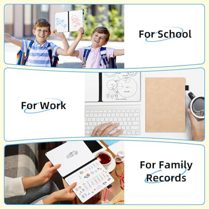 Portable Dry Erase Whiteboard Notebook