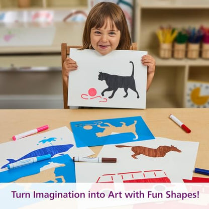 Large Washable Plastic Everyday Objects Stencils
