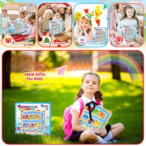 Toddlers Wooden Magnetic Color & Shape Sorting Maze & Magnetic Board