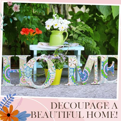 20 Pack Decoupage Napkins Floral Cocktail Decorative Paper Napkins (20 Count)