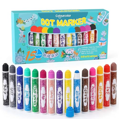 15 Colors Dot Markers (15 Count)