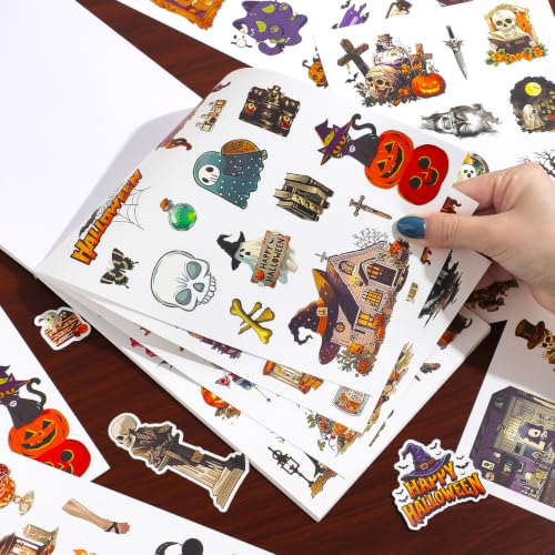 400+ Pcs Vintage Gothic Halloween Sticker Book