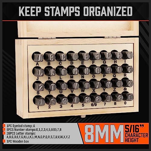 36 Piece Number and Letter Stamp Set 5 (36 Count)
