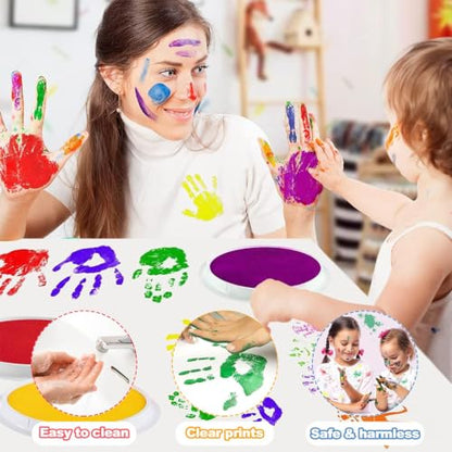 7" Large Ink Pad for Kids Classroom Must Haves Finger Paint
