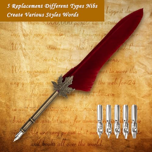 Quill Pen and Ink Set (8 Count)