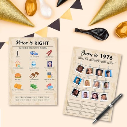 50th Birthday Party Games (2 Count)