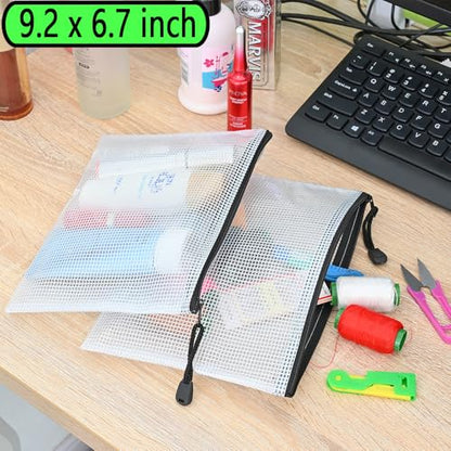 10 Pcs Zipper File Bags