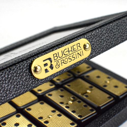 Metal Surface Dominoes Set Double 6 for Adults and Kids