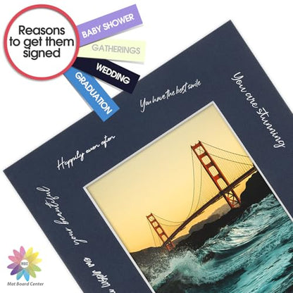 Mat Board Center 10 Pack 8x10 Photo Mats for 5x7 Picture