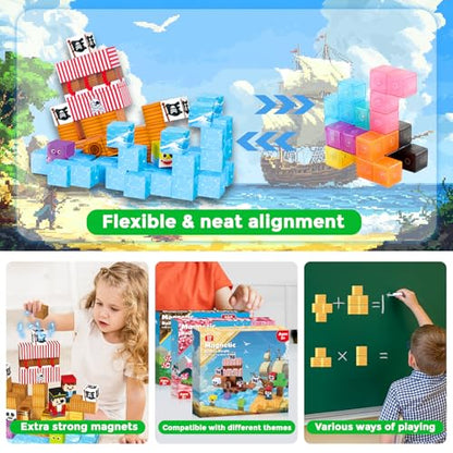 100PCS Magnetic Blocks (100 Count)