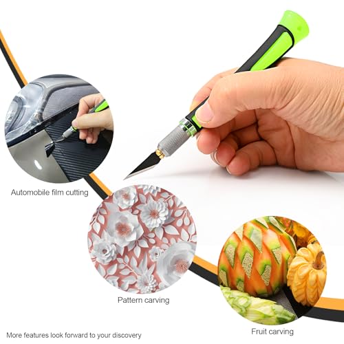 Precision Hobby Knife Set Utility Craft Knife Kit with 10PCS Blades for Art