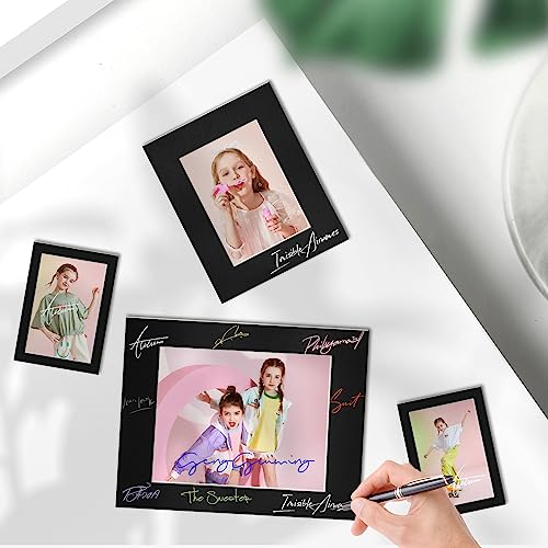 8x10 Black Picture Mats Pack of 14