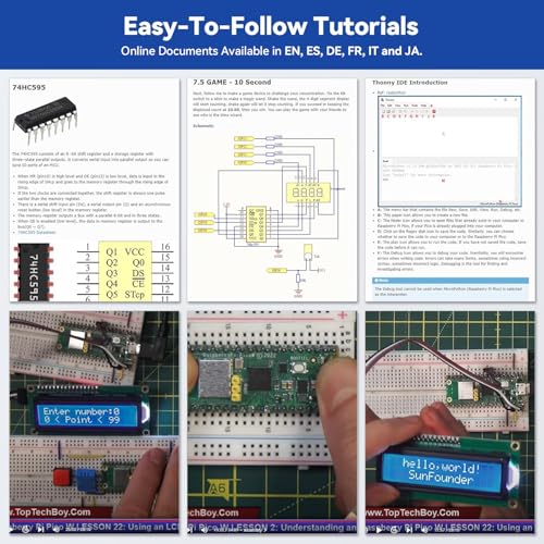 Raspberry Pi Pico W Ultimate Starter Kit with Online Tutorials