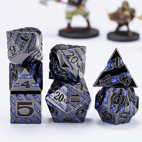 Luxury Inlay Metal Dice Set