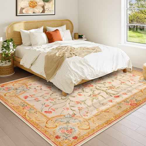 Washable Fall Living Room Area Rugs 5x7 (5040 sq in)
