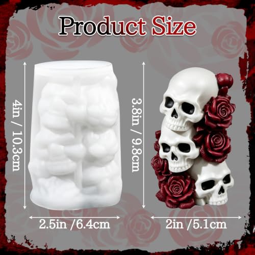 Halloween Skull Candle Mold