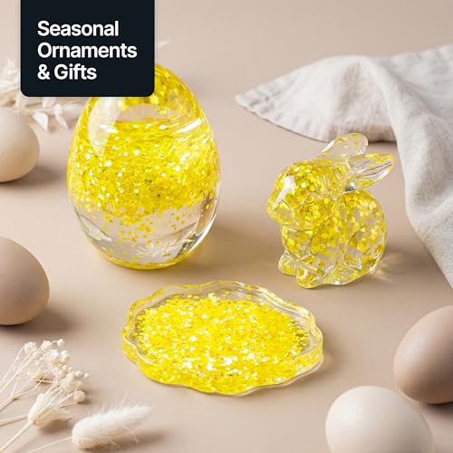 Craft Glitter Fluorescent Neon Yellow 100g Super Chunky Glitter (3.5274 Ounce)