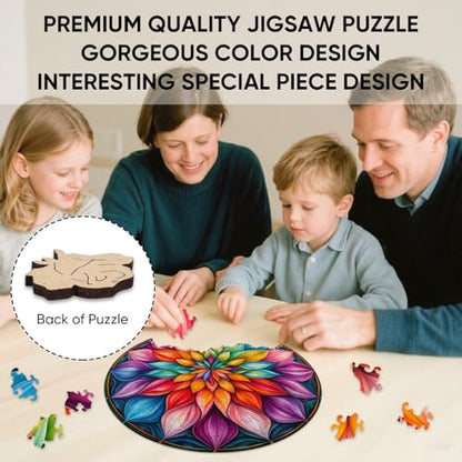 Mandala Wooden Puzzle (500 Count)