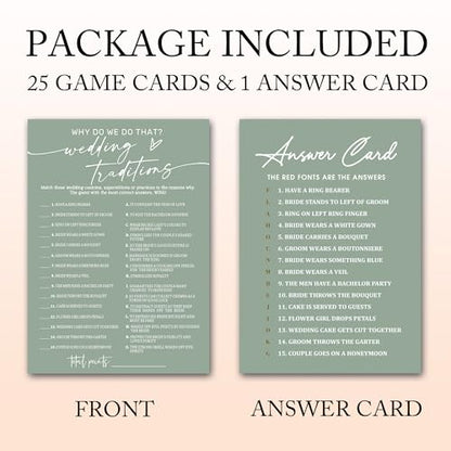 Bridal Shower Games Cards