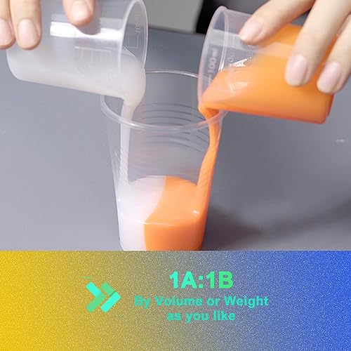 Silicone Mold Making Kit 15A Persimmon Orange Trial 2.2 Lbs