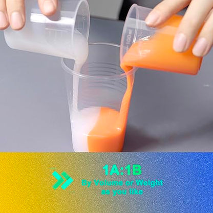 Silicone Mold Making Kit 15A Persimmon Orange Trial 2.2 Lbs